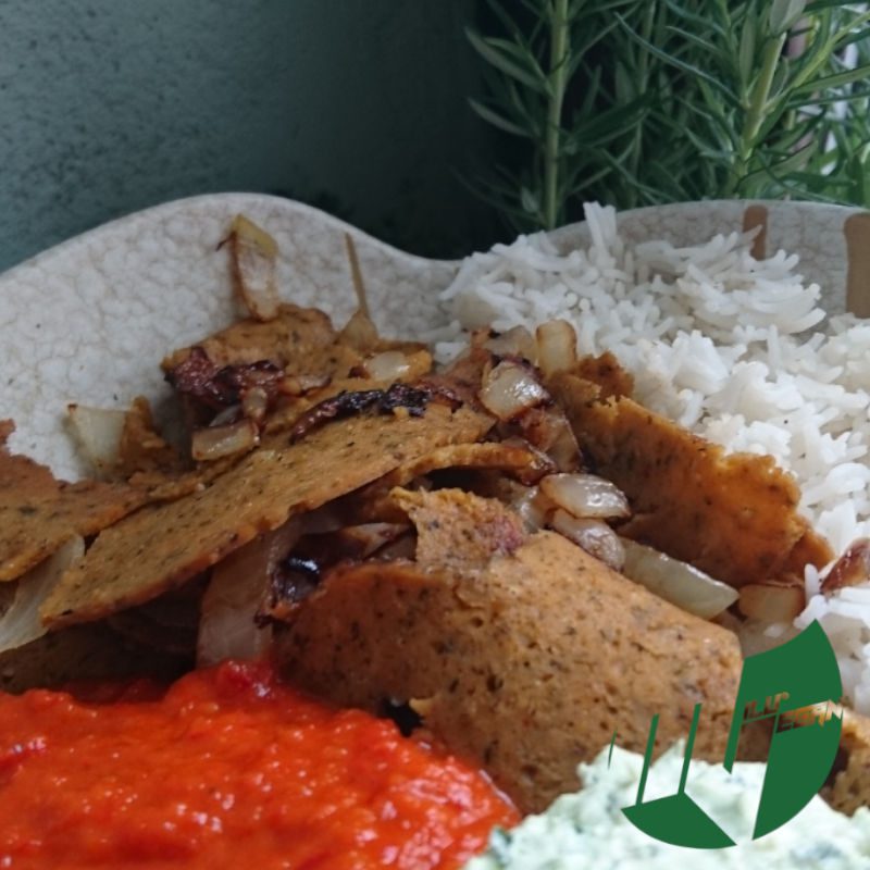 Veganer Gyros Kegel 74,15 € (4×6 kg = 24 kg Karton)