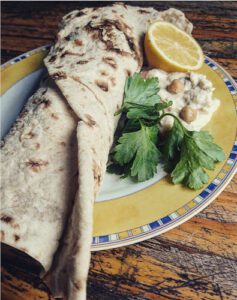 shawarma angerichtet vegan